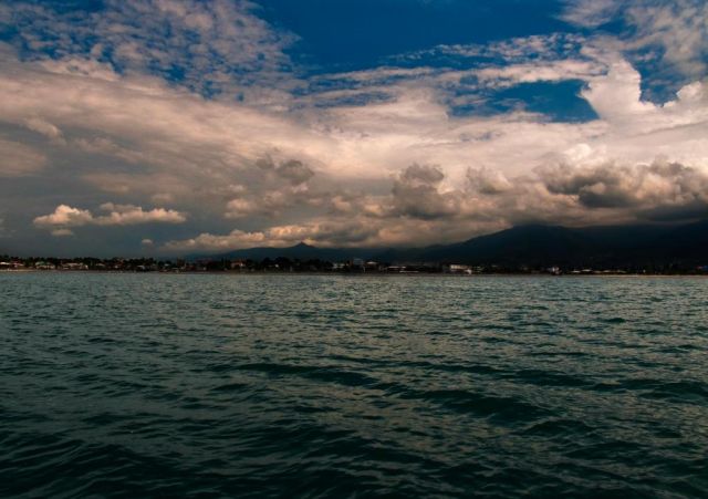 Кобулети, вид с моря