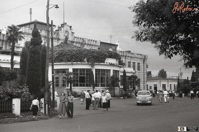 Батумъ Батуми , ж.д. Вокзал в прошлом веке.