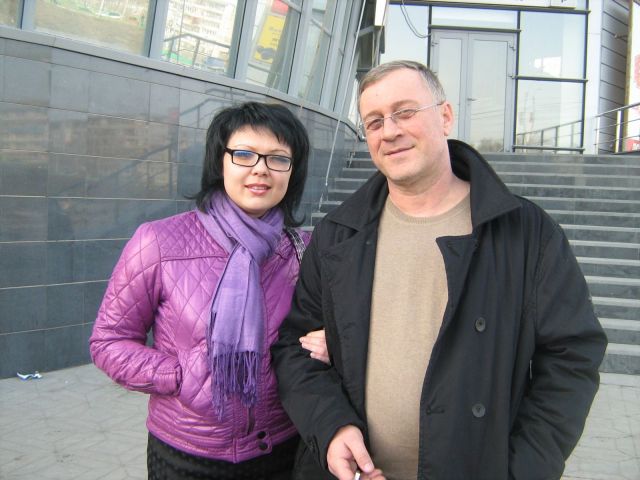 моя красотулька с работы встречает...