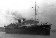 27 20090702084354      Грузопассажирский теплоход  "Аджаристан" на линии Одесса-Батуми, конец 30-х годов.