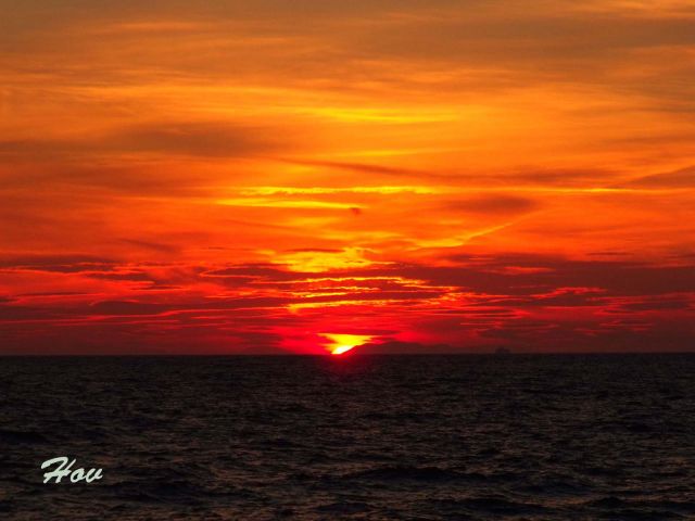 Закат в Италии